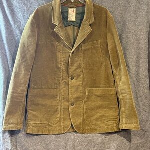 Relwen Corduroy Cord Trap Blazer Large Moss/Olive/Loden Green Pre-owned